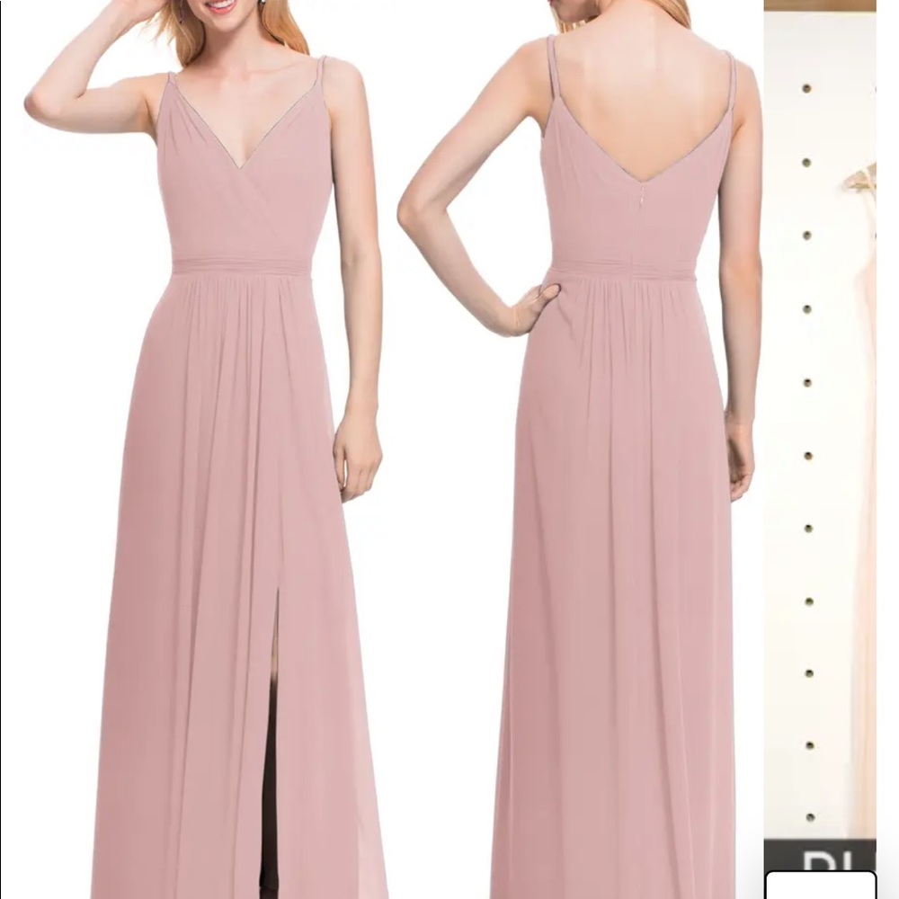 Bridesmaid blush dress